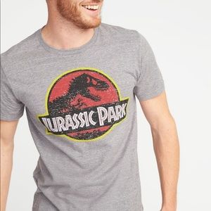 Old Navy Gray Jurassic Park Tee